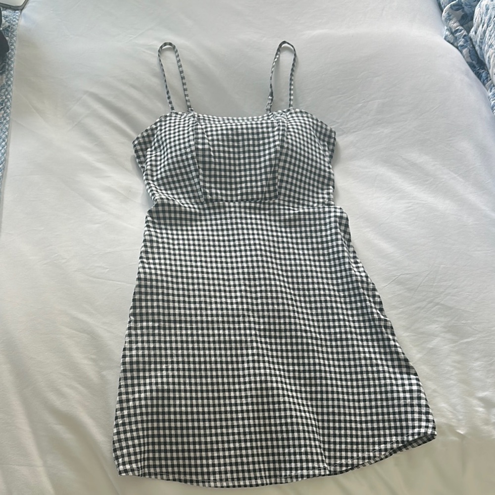 Black and White Gingham Dress